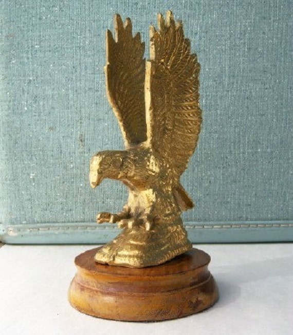 SALE / Solid brass EAGLE sculpture