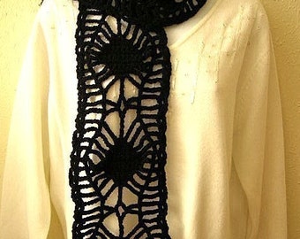 Spider Web Scarf Crochet Pattern PDF - permission to sell what you make on all my patterns
