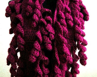Ringlets Scarf Crochet Pattern SUPER EASY - permission to sell what you make