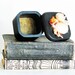 seashell box, black trinket box, beach decor, seashell art, beach theme home decor, coastal living decor