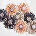 paper flowers garland pink black romantic floral wedding photo shoot mobile