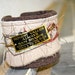 Leather Textile Fabric Cuff Men Wool Brass Vintage Tag Unisex