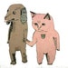 Cat and Dog 8 x 11 Print