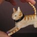 Spun Cotton Orange Tiger Cat ornament by maria pahls