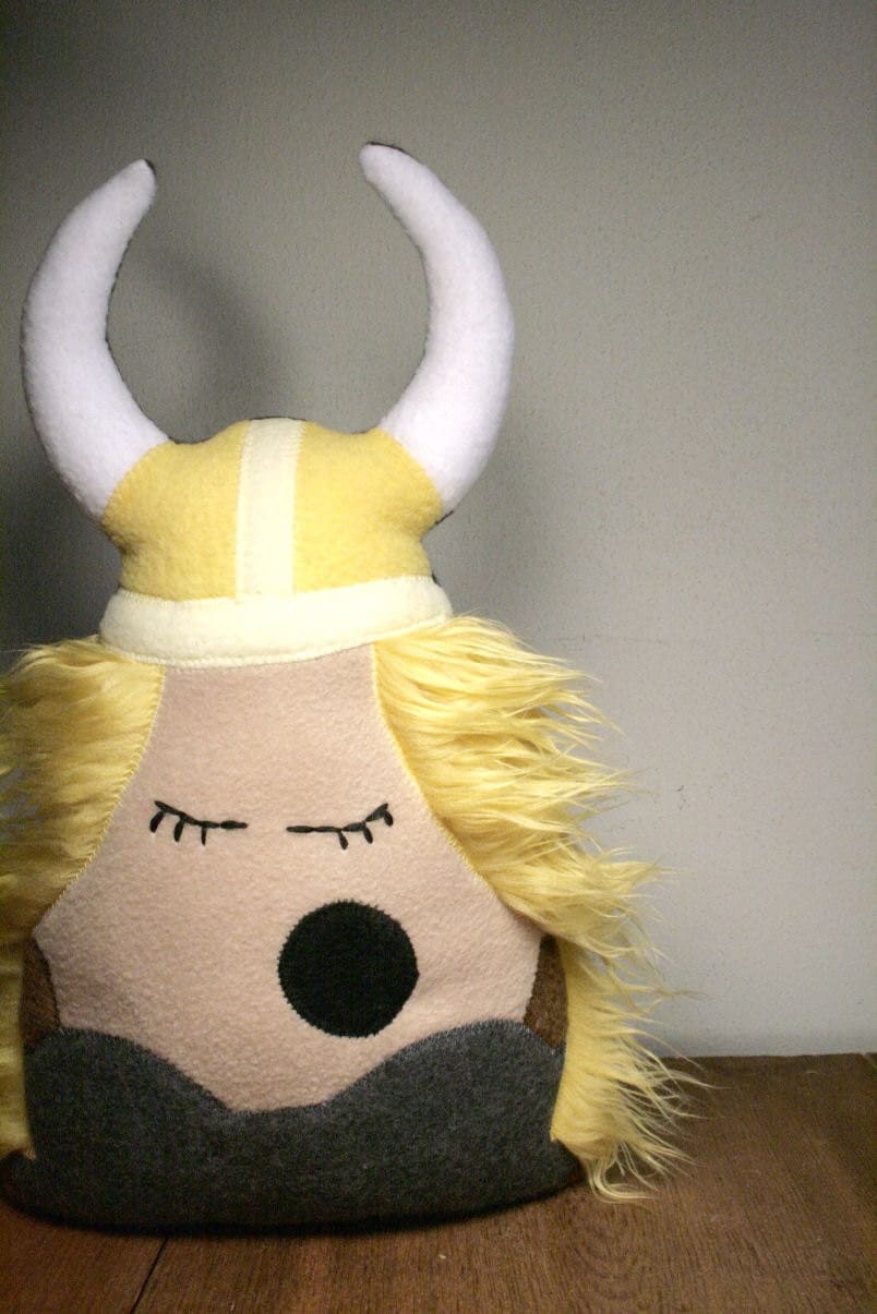 Stuffed Viking Plush Valerie the Opera Singing Friend with