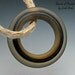 Handmade Glass Bead Focal Ring Lampwork - 1 Beyond Cool Slider Focal - XXtra Lg