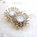 Dandelion Round Cubic Zirconia Sterling Silver Dangle Earrings - Selena E6