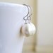 Ivory Pearl Gemstone Sterling Silver Earrings SS3