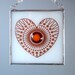 Heart Burst Fused Glass Suncatcher Light Catcher