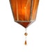 Amber Stained Glass Candle Lantern