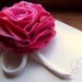 Reclaimed Cotton Brooch - Pink Peony - One Of A Kind