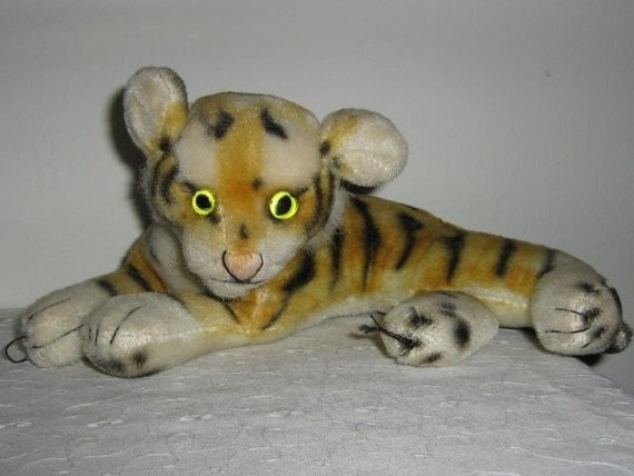 vintage tiger stuffed animal