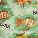 SALE - Vintage Fish Aloha Hawaii Novelty Fabric Rayon 2 Yards