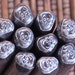 Skull design stamp for jewelry stamping silver cooper brass