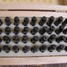 2mm block letter and number set in tool hardened steel with wood case.