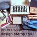 2.5 mm 3/32 Upper lower letter stamp kit Better Econo - 2 silver rollo chains included