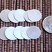 1/2 inch 24 gauge sterling disks discs set of 10 - Great for Initial stamping