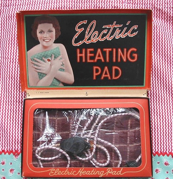Vintage 1940s Electric Heating Pad Original Box NICE WORKS2