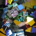 COE 90 Fused Glass Starter Kit, Precut colored, clear and dichroic glass