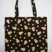 BIGGER Book Bag Tote Purse - Pink Owls on Chocolate Brown