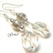 Clear Crystal Quartz (Blizzard) Earrings by Gonet Jewelry Design