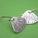 Zen Dangle Fan Sterling Earrings