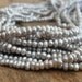 Silvery Khaki Seed Pearls - 2-2.5mm, 15 inch strand