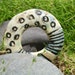 ceramic pendant - At Golden Gardens - clearance, sale, discount