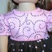 Doll Dress Brown Polka Dots Pink Swirl fits 18 inch Dolls