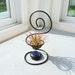 Wire Chair Air Plant Holder with Blue Glass Bead