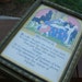 Vintage 1940s Mother Motto Poem Picture Jewelry or Glove Box with Mirror