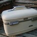 Vintage 1960s Era Ivory White AMERICAN TOURISTER Train Case Suitcase Luggage TIARA