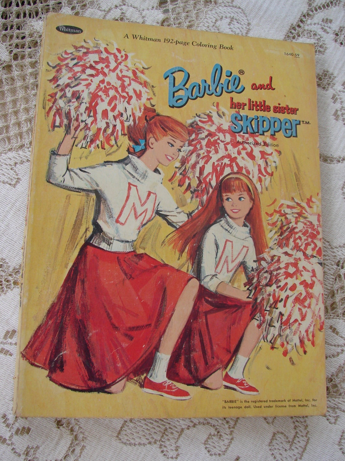 Download VIntage 1965 Barbie and Skipper Whitman Coloring Book