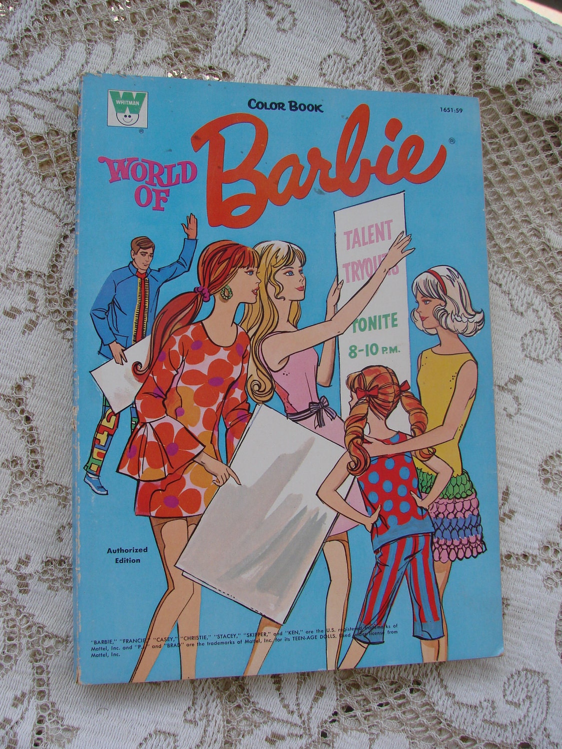  VIntage  1971 World of Barbie  Coloring  Book  by thecherrychic