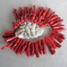 Red Bamboo Coral Beads- Large Stick Pendant Beads