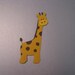 Giraffe Die Cut Paper Piecing