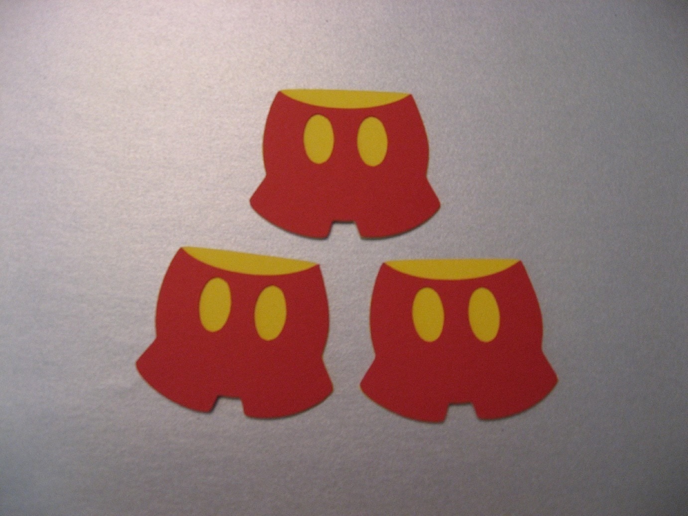 Mickey Mouse Pants Die Cut Paper Piecings