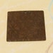 Embossed Daisy Square Pendant Vintage Patina Trinity Brass VP52