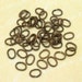 18 Gauge Oval Jumprings 7x6mm Trinity Brass Vintage Patina 50 Pc. VP89