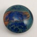Lampwork Boro Glass Cabochon Aqua, Orange, Blue B192