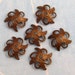 Woven Bead Caps, 9 mm, Aged Brass Terra Vintage 6 Pc. TV14