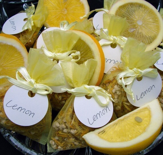 One Lemon Scented Potpourri Sachet