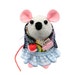 Back to School Teacher Mouse Mothers Day ornament felt hamster rat mice cute gift - Miss Sugarplum the Teacher Mouse - READY to SHIP