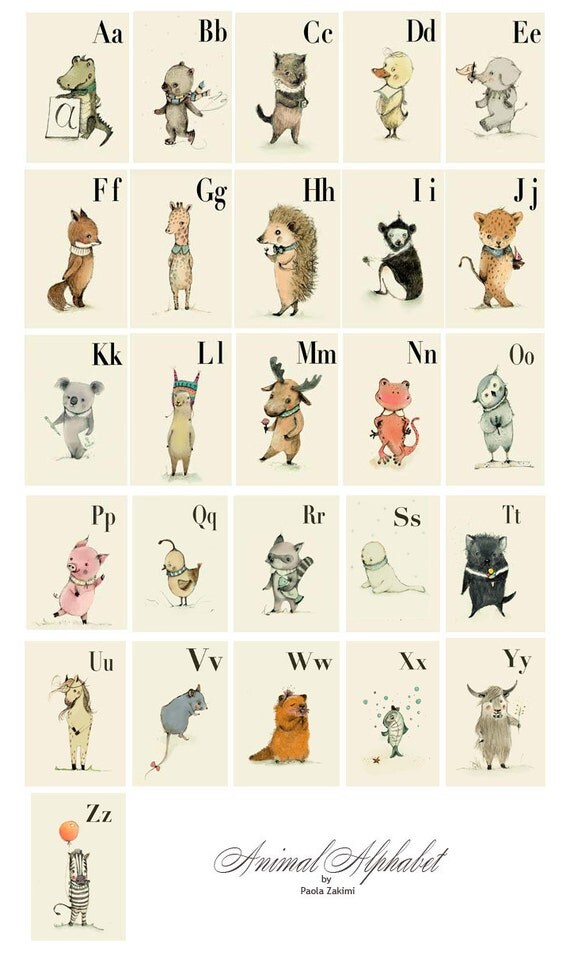 animals-alphabet-wall-cards-alphabet-nursery-art-abc-flash