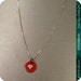Teeny Vintage Heart -- Charm Necklace