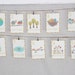 Bilingual Eco Wall Cards One through Ten Nature Scenes