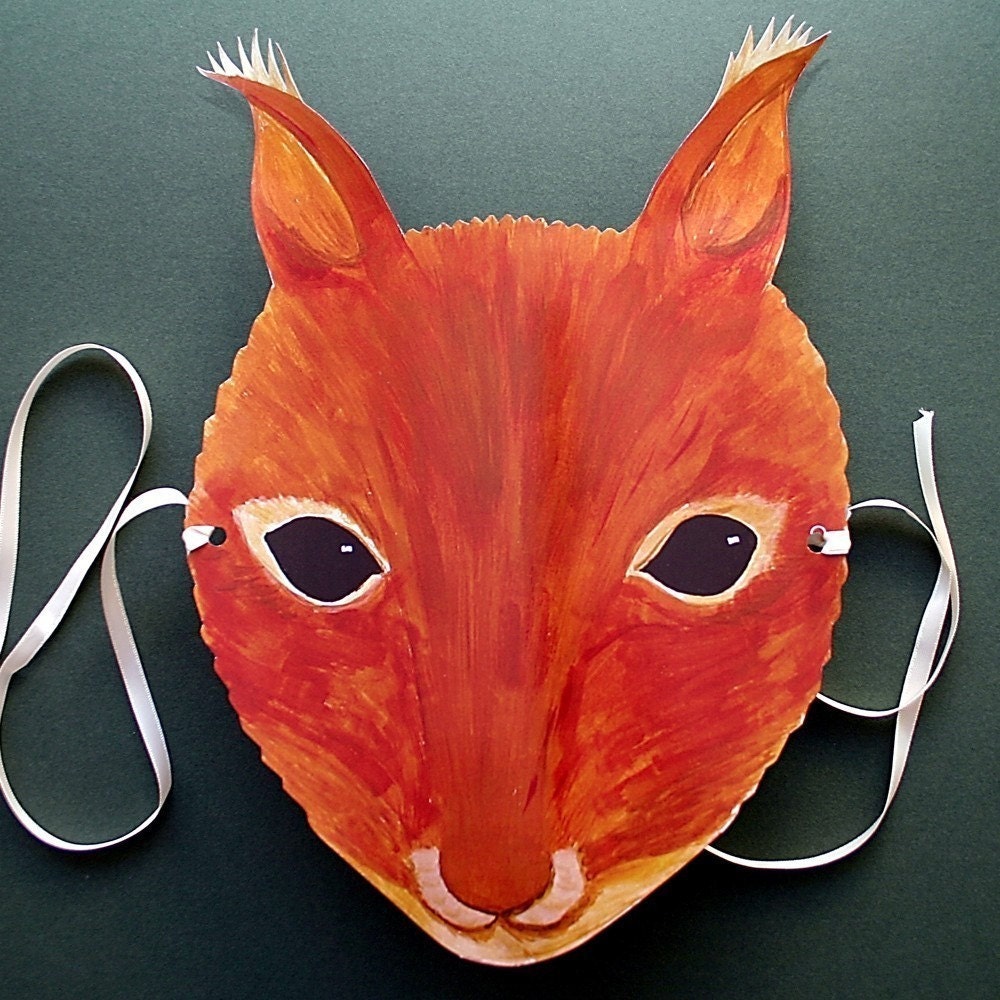 Squirrel mask by hughesandnordberg on Etsy