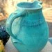 Large Half Gallon Turquoise Pitcher