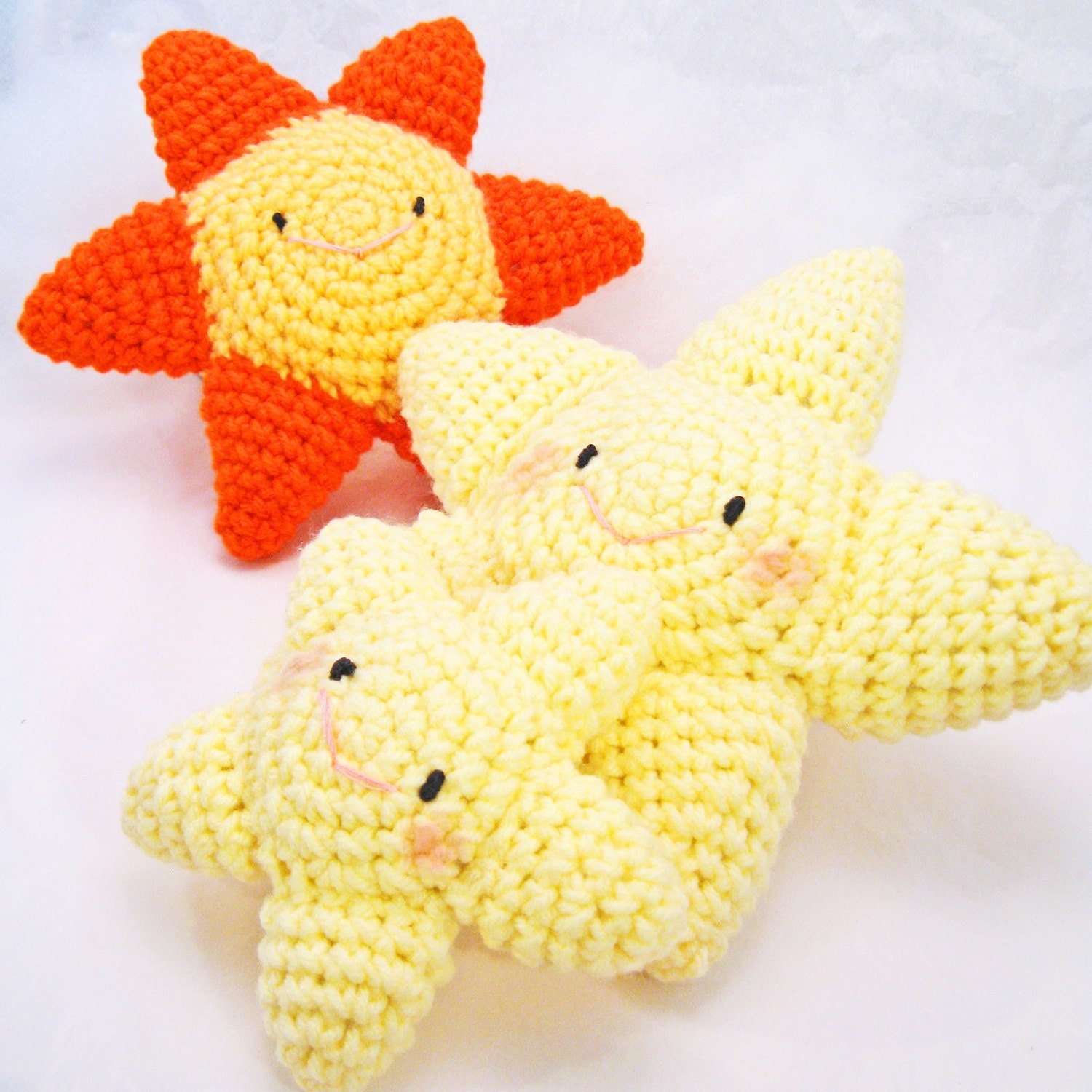 Amigurumi Crochet Pattern Sun Star and Little Star