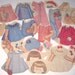 Vintage 1940s Paper Doll Clothing for Little Girl and Boy Toddlers
